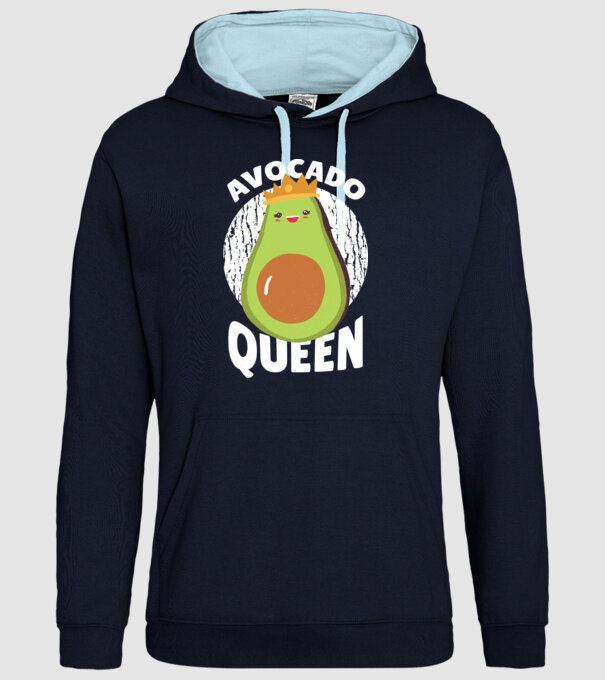 Avocado Queen Regina Avocado model albastru închis pe tricou
