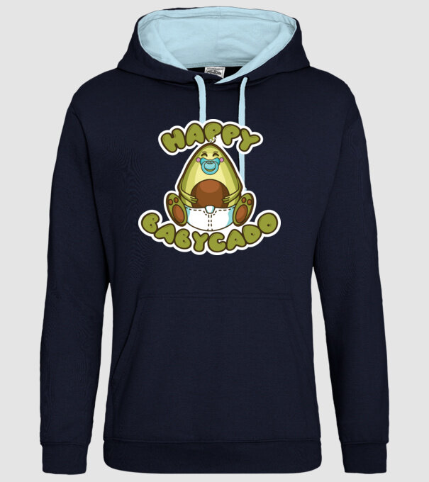Avocado bebe model albastru închis pe tricou