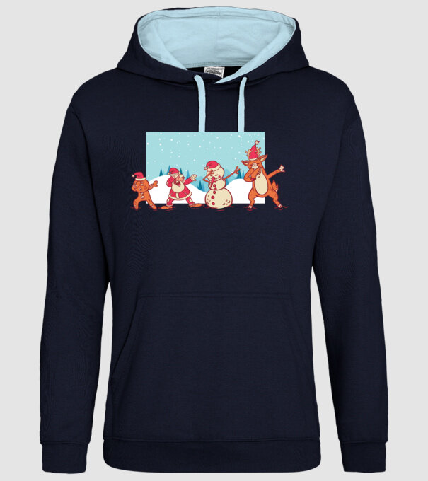 Crăciun DAB model albastru închis pe tricou