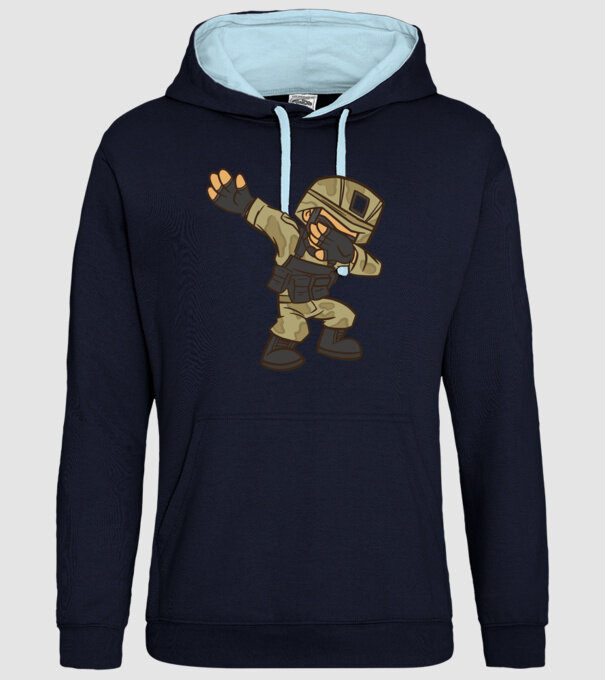 Soldat DAB model albastru închis pe tricou