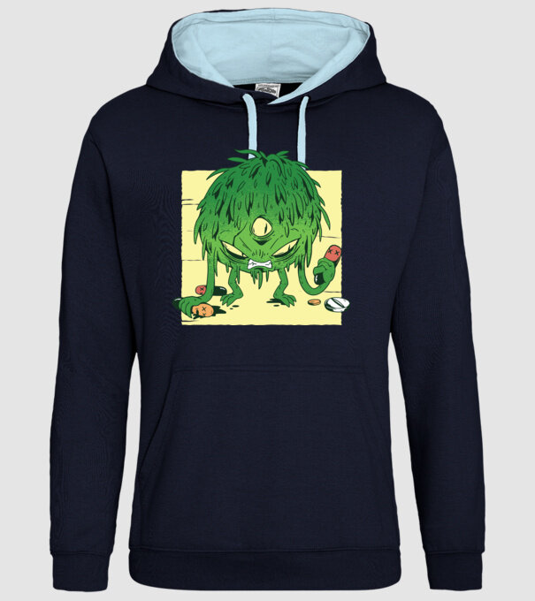 Coronavirus Monstru model albastru închis pe tricou