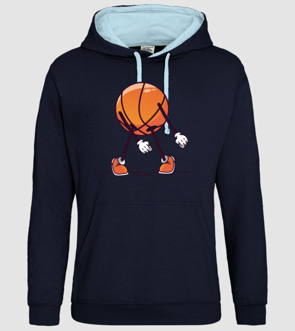 Baschet DAB model albastru închis pe tricou