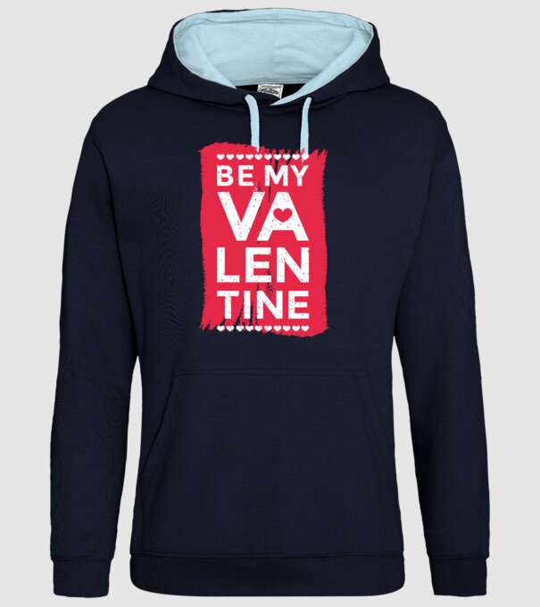 'Fii dragostea mea Tricou drăguț pentru Valentine''s Day' model albastru închis pe tricou
