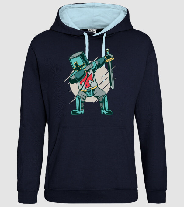 Cavaler DAB model albastru închis pe tricou