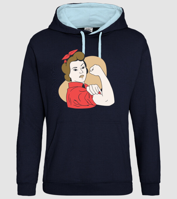 Emanciparea femeilor model albastru închis pe tricou