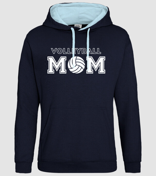 Mamă voleibalistă model albastru închis pe tricou