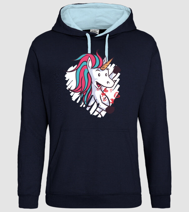 'Dragoste Unicorn pentru Valentine''s Day' model albastru închis pe tricou