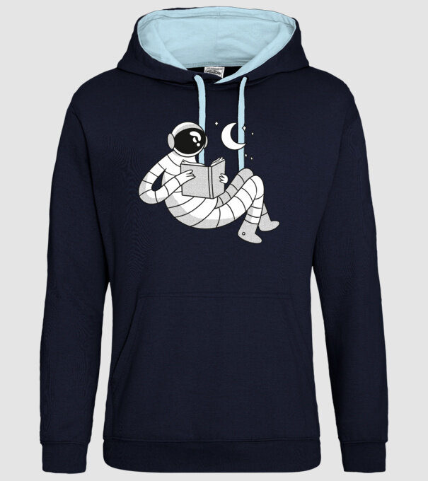 Lectură Astronaut model albastru închis pe tricou