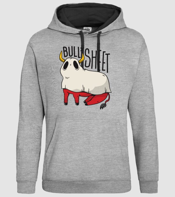 Bull sheet model gri pe tricou