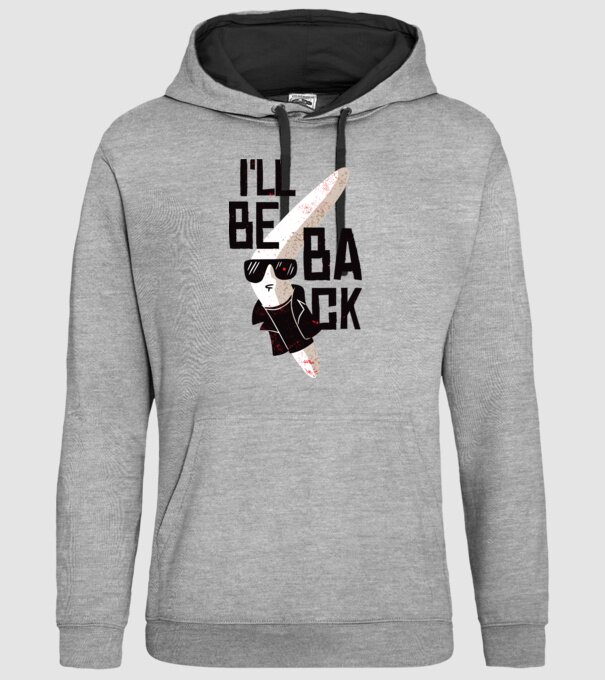 'Boomerang - Mă voi întoarce - I''ll be back' model gri pe tricou