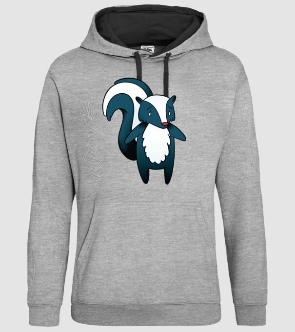 Bursuc puturos model gri pe tricou