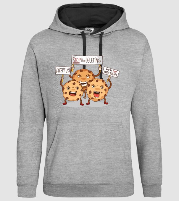 Protest Cookie model gri pe tricou
