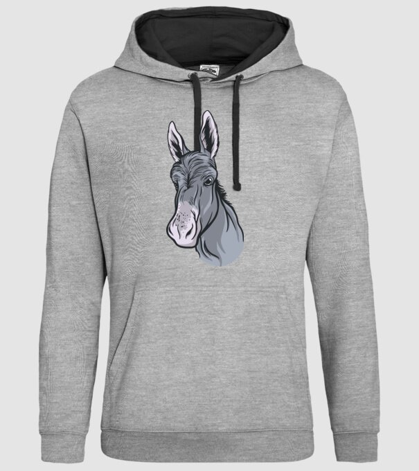 Măgăruș model gri pe tricou