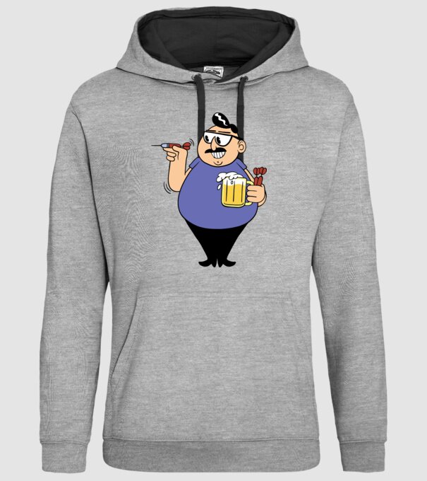 Jucător de darts model gri pe tricou