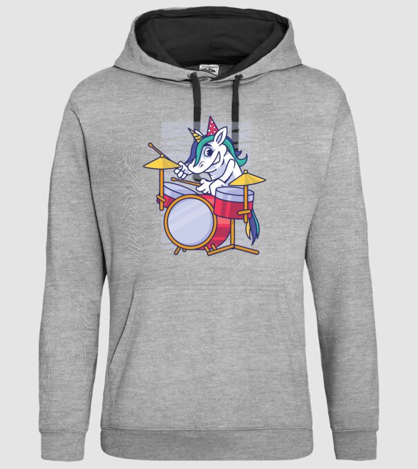 Unicorn Baterist Zi de naștere model gri pe tricou
