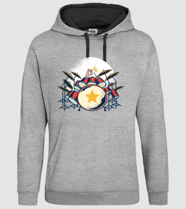 Kit de tobe model gri pe tricou