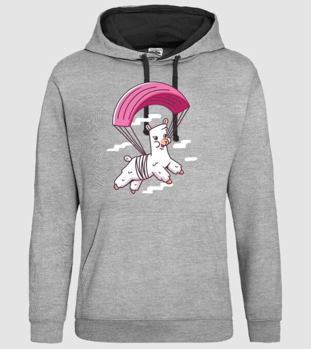 Alpaca parașutist model gri pe tricou