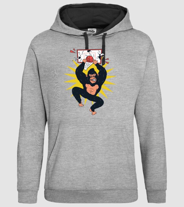 Gorilă baschet model gri pe tricou