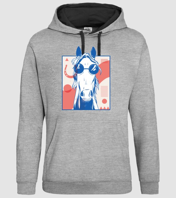 Cal Hippy model gri pe tricou