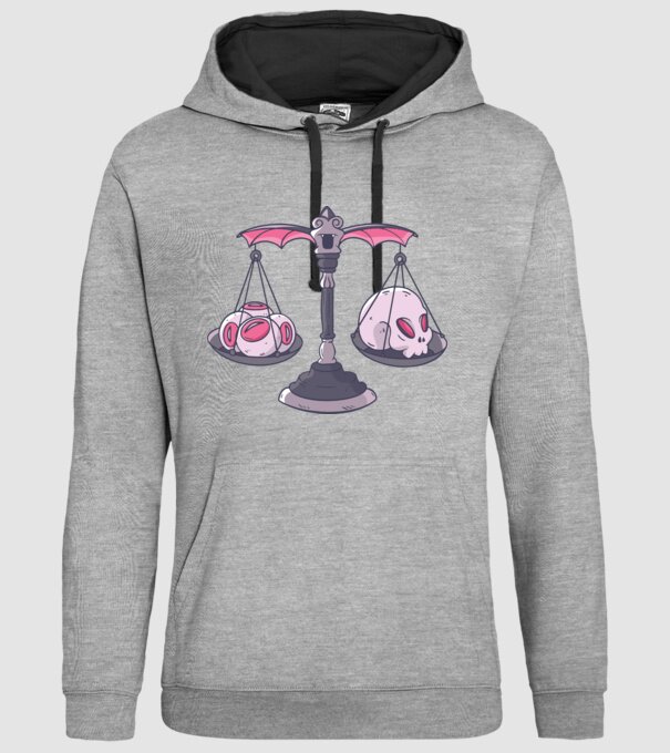 Balanță Horror model gri pe tricou