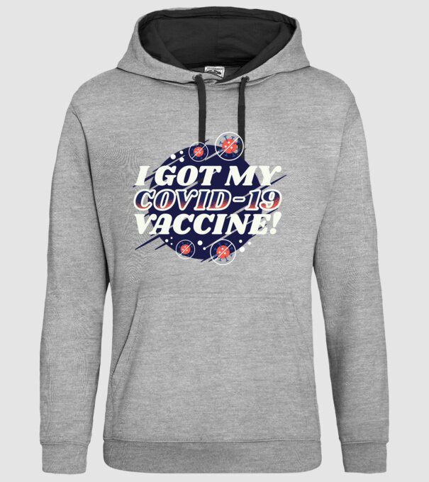 I got my Vaccine model gri pe tricou
