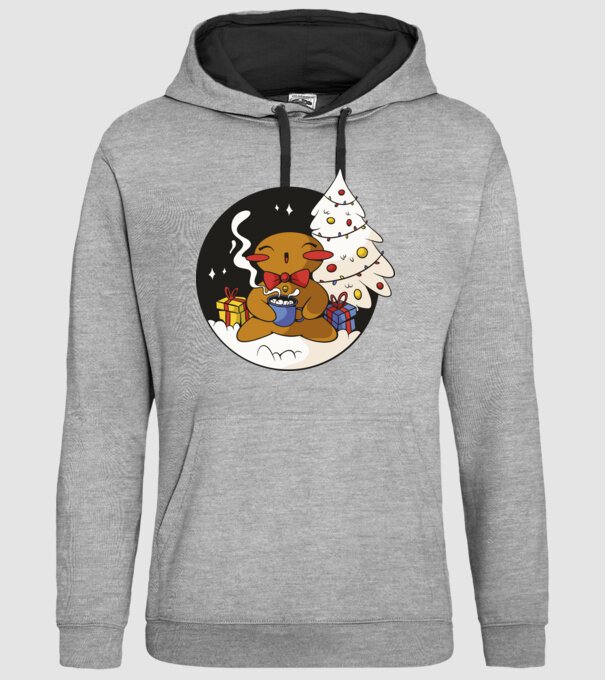 Turtă dulce de Crăciun model gri pe tricou