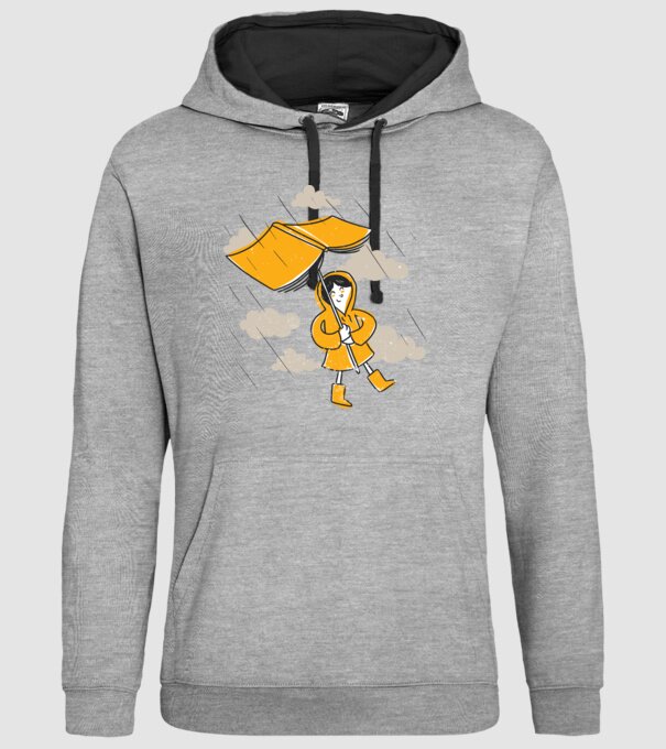 Umbrelă Carte model gri pe tricou