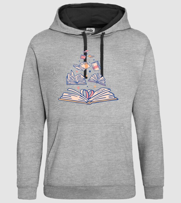 Cărți model gri pe tricou