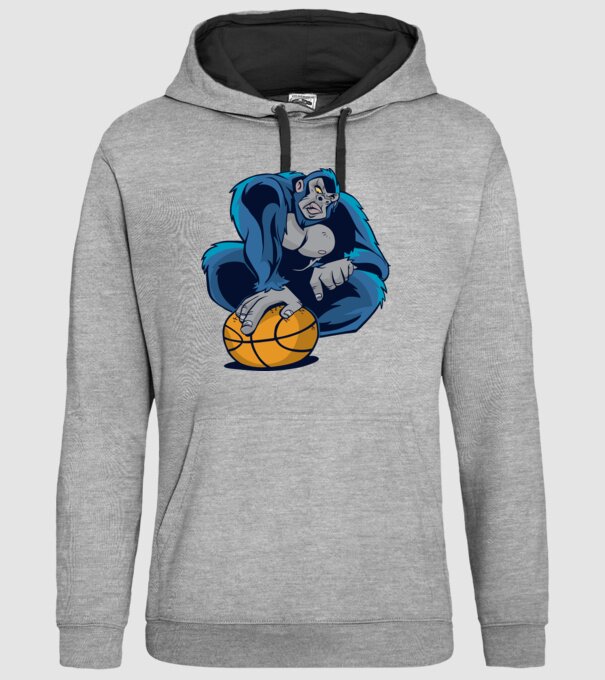 Gorilă Baschet model gri pe tricou