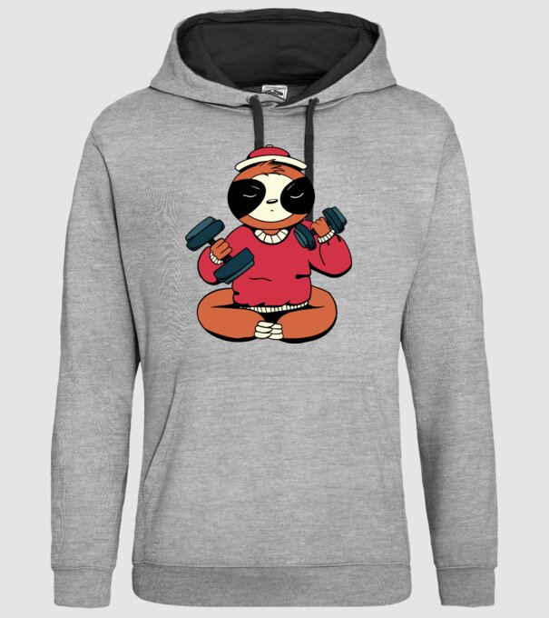 Antrenament Leneș model gri pe tricou
