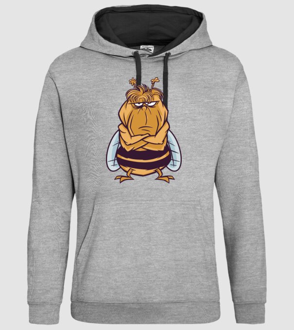Albină Supărată model gri pe tricou