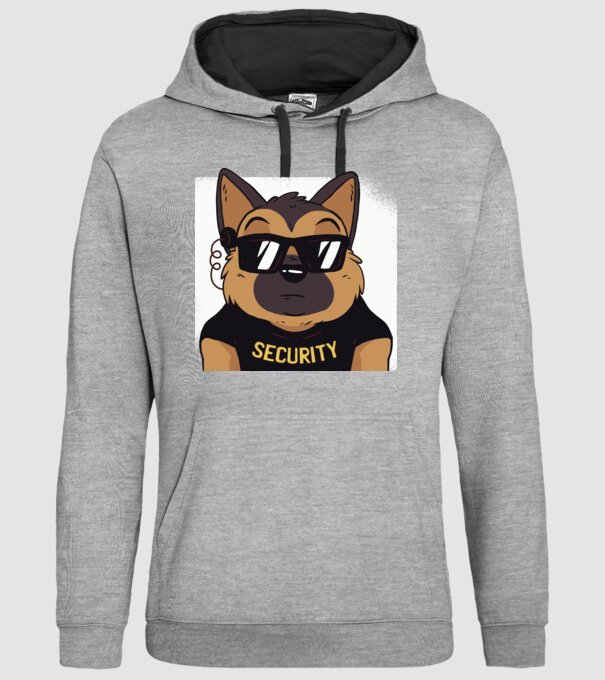 Ciobănesc german Security tricou amuzant cu Câine model gri pe tricou