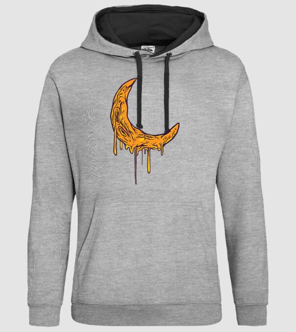 Luna topindu-se model gri pe tricou