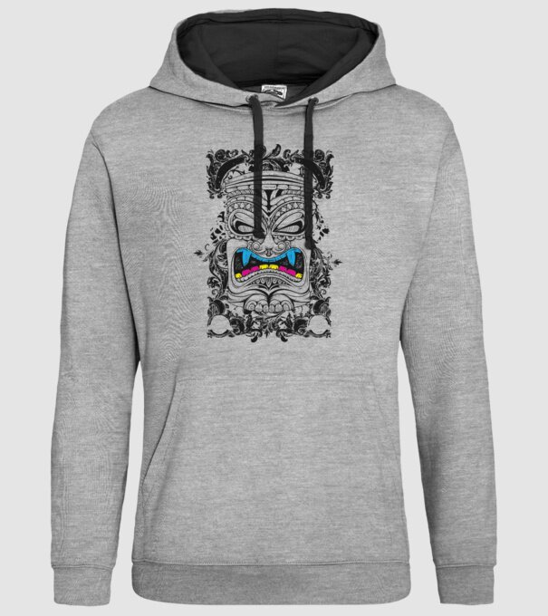 Stâlp totem antic model gri pe tricou