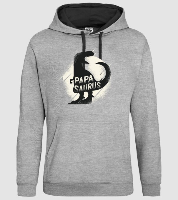 papasaurus model gri pe tricou