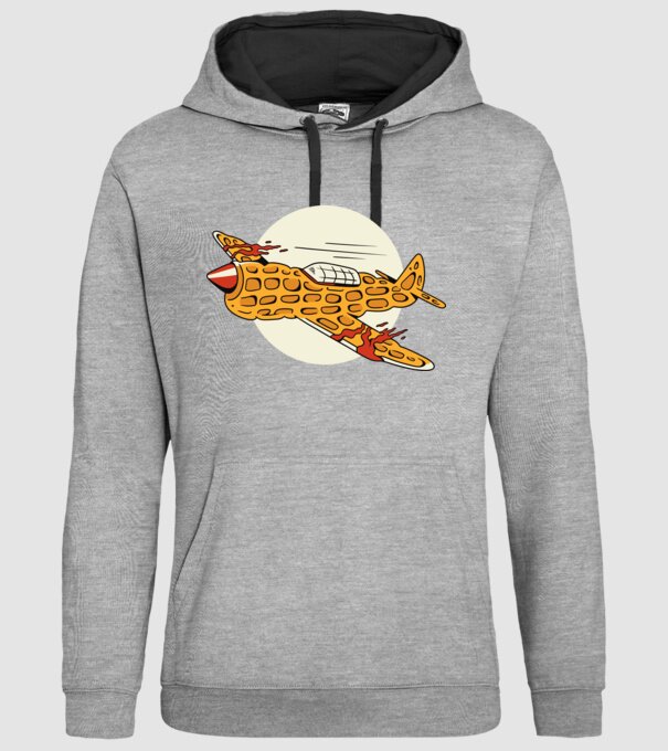 Prăjitură zburătoare model gri pe tricou