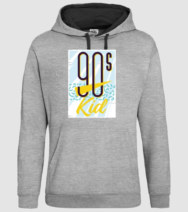 Retro 90s Kid model gri pe tricou