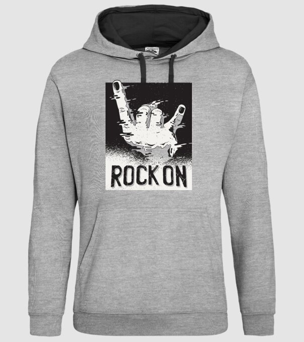 Rock On model gri pe tricou