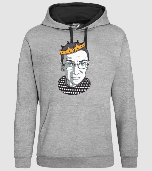 Ruth Bader Ginsburg model gri pe tricou