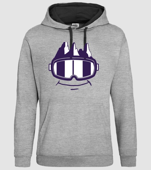 Ochelari de schi Smiley model gri pe tricou