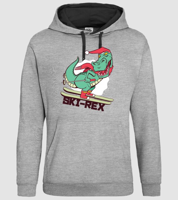 Ski Rex model gri pe tricou