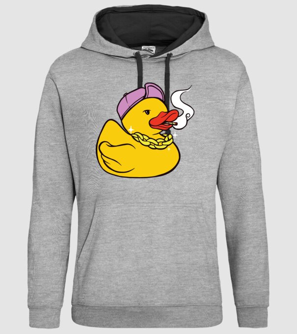 rățușcă de cauciuc Smoker model gri pe tricou