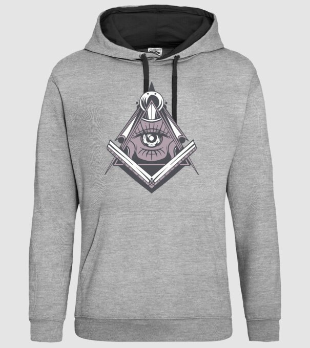 Masoni Illuminati model gri pe tricou