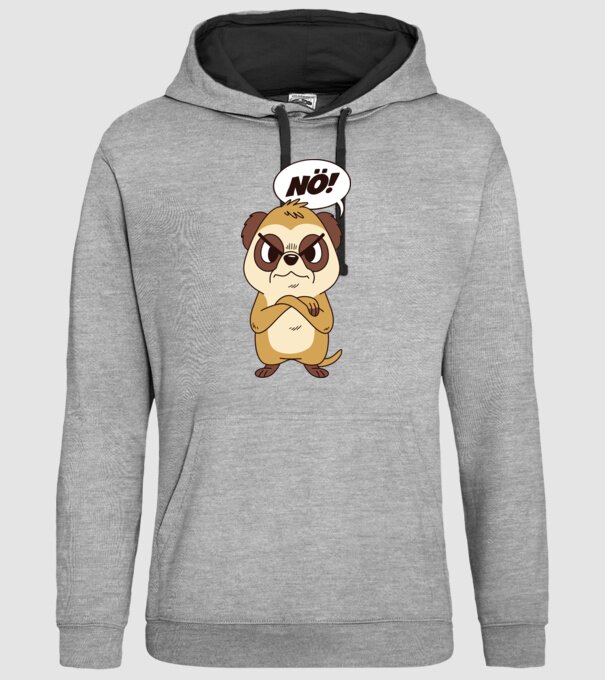 Suricată model gri pe tricou