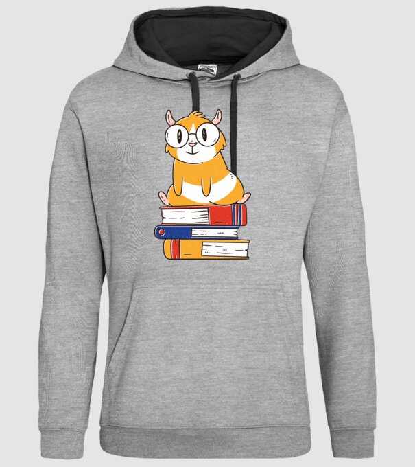 Porcușor de Guineea pe cărți model gri pe tricou