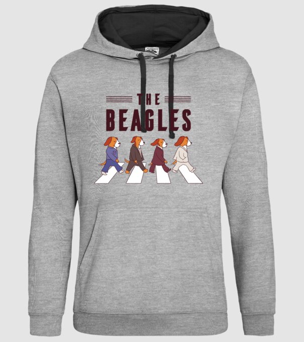 The Beagles model gri pe tricou