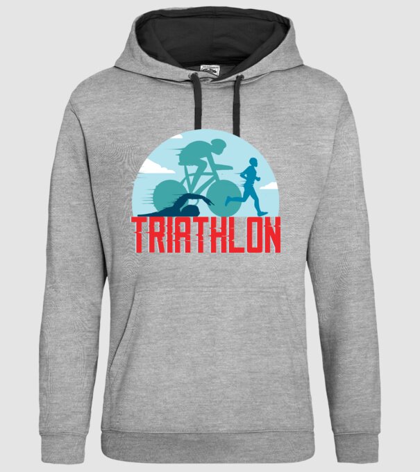 Triatlon Sport model gri pe tricou