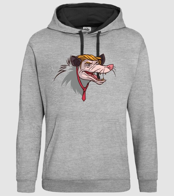 Trump Opossum model gri pe tricou