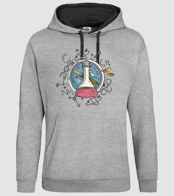 Științific - Chimie model gri pe tricou