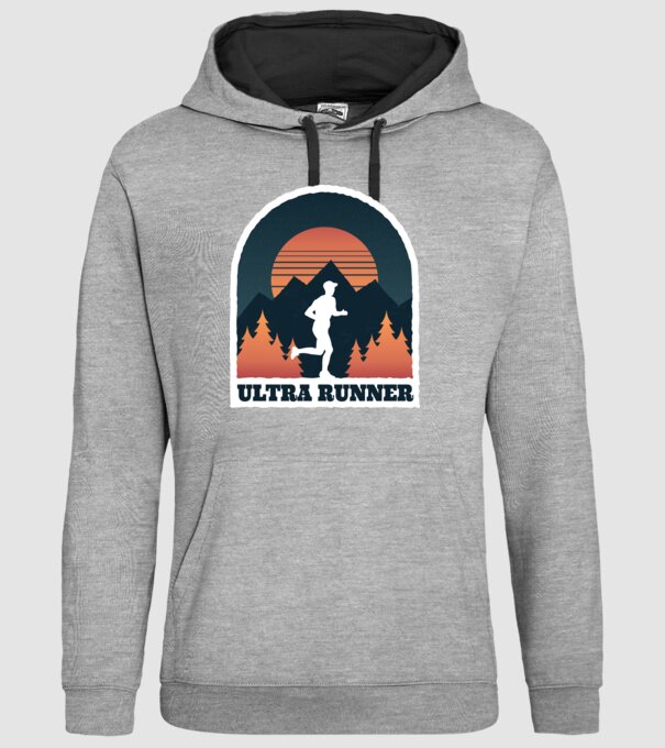 Ultra Runner Tricou alergare model gri pe tricou